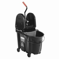 35 qt WaveBrake Down Press Mop Bucket Combo - Black