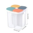 thumbnail image 5 of Dsseng Food Preservation Box ,Divided Food Storage Containers with Lids Airtight | Kitchen Canisters | Transparent Flour Container for Kitchen Pantry Organization and Storage(2.3L), 5 of 5