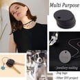 thumbnail image 6 of 30Pcs Black Flat Round Stamping Blank Tags 0.8 Inch Aluminum Tags with Hole for Laser Engraving Dog ID Tags Necklace Making DIY, 6 of 9