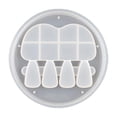 thumbnail image 1 of Moldes de cuchillos y tenedores para fundición de resina de gel de sílice hechos a mano para el hogar. redondo, 1 of 3