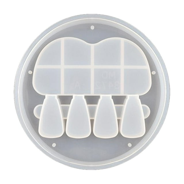 Moldes de cuchillos y tenedores para fundición de resina de gel de sílice hechos a mano para el hogar. redondo