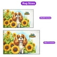 thumbnail image 5 of Cavalier King Charles Spaniel Hello Summer Sunshine Sunflowers Spring retro vintage Indoor Rug Dog Lover Gifts Carpet Living Bed Room Sofa Home Decor - 00008, 5 of 5