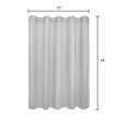 thumbnail image 5 of No Hook Required Waffle Weave Shower Curtain with Snap-in Fabric Liner, Cotton Blend Heavy Duty Hotel Bath Curtain, Lake Wanaka Gray -71" x 74", 5 of 7