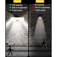 thumbnail image 2 of Outdoor Solar Light, Outdoor Solar Lamp with Motion Sensor IP65 Waterproof 138 LED, 3 Head Outdoor Solar Floodlight for Garden [Energy Class A+++] (2, 2 of 5