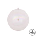 thumbnail image 3 of Vickerman 4.75" Clear Iridescent Ball Ornament, 4 per Bag, 3 of 5