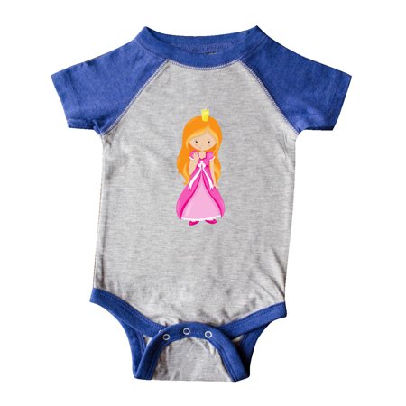 

Inktastic Cute Princess Orange Hair Princess In Pink Dress Gift Baby Girl Bodysuit