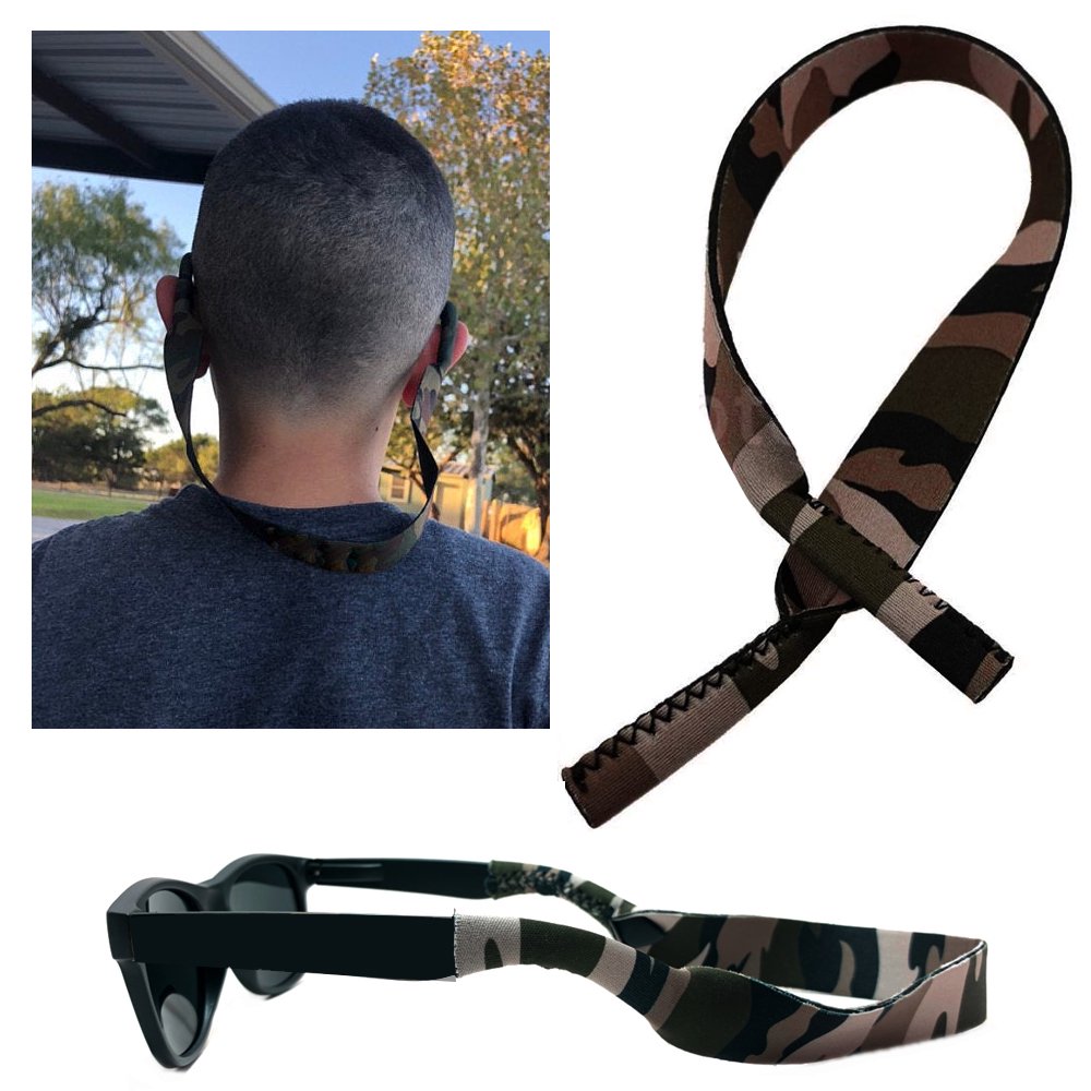 2 Camo Eyeglass Sunglass Strap Retainer Cord Eyewear Lanyard Holder Camouflage