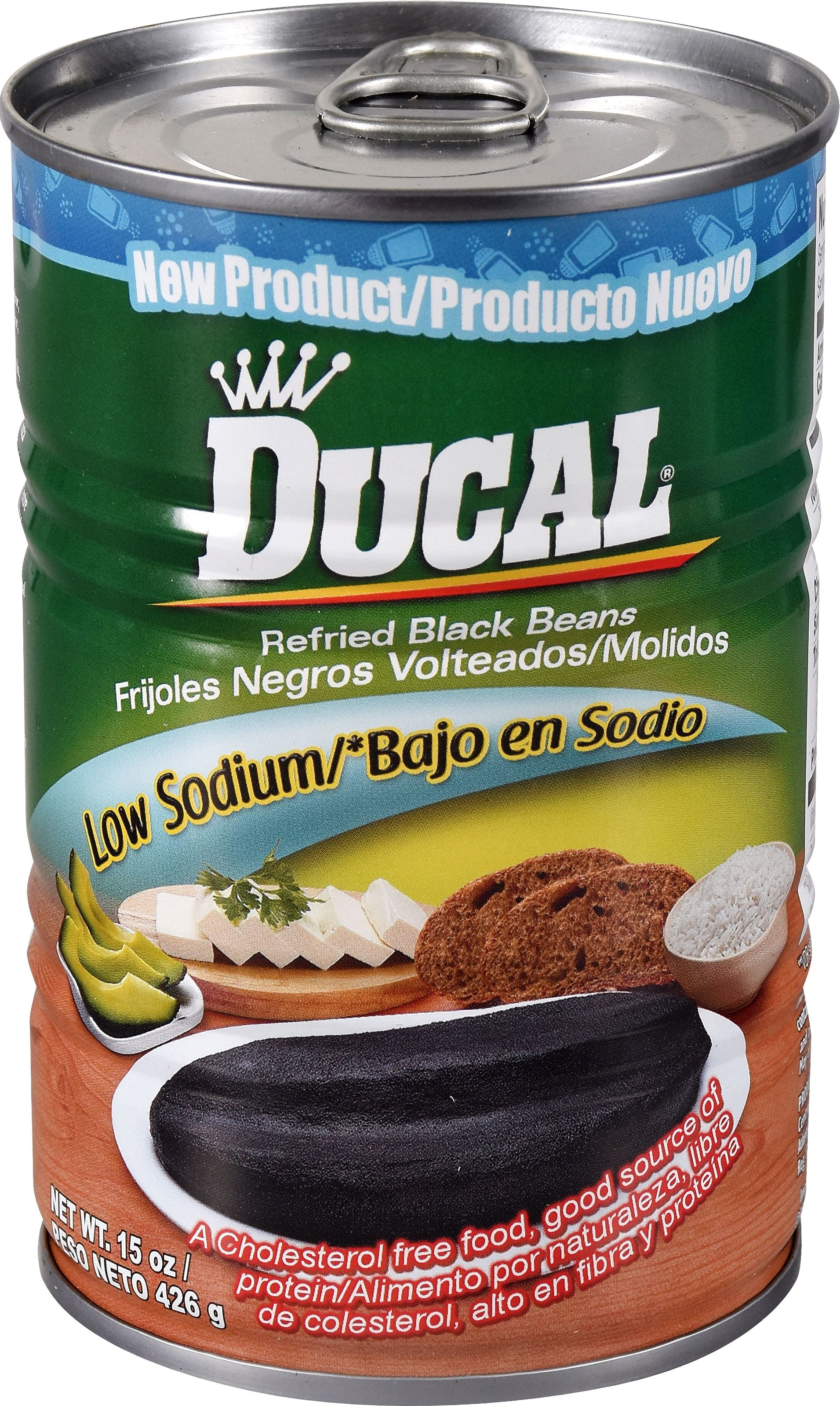 Goya Ducal Low Sodium Refried Beans 15 Oz
