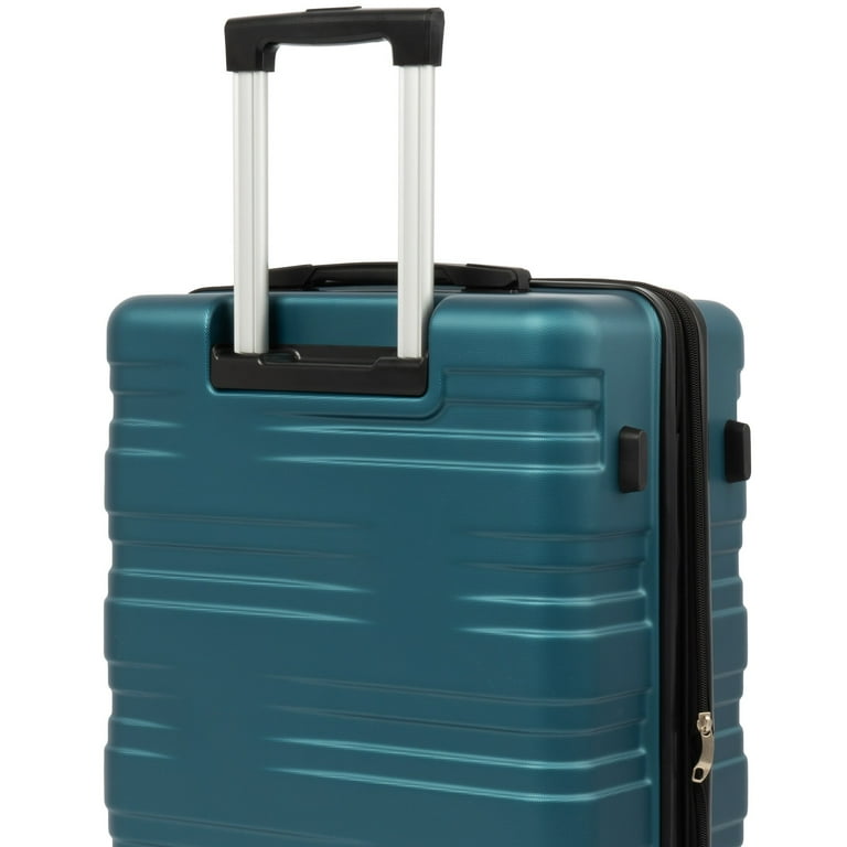 Merax Luggage with TSA Lock Spinner Wheels Hardside Expandable Luggage Travel Suitcase Carry on Luggage ABS Antique Blue Green 24 Walmart