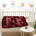 thumbnail image 4 of leyai Valentines Day Baby Throw Blanket Small Red Plaid Love Heart Blanket Pet Toddler Swaddle Crib Wedding Gift Soft Cozy Lightweight Fuzzy Plush Fleece Blankets and Throws 30x40, 4 of 6