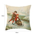 thumbnail image 6 of Bobasndm Christmas Pillow Cover Vintage  Christmas Angels Throw Pillow Cover Skin-friendly Long Lasting for Indoor, 6 of 7