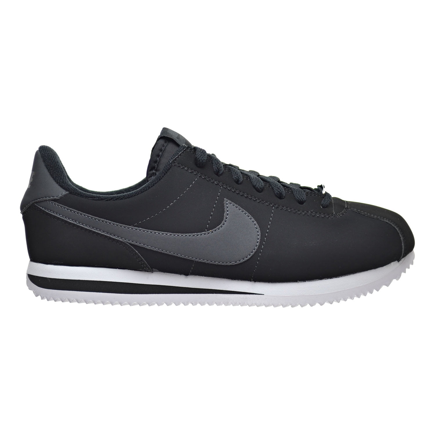 Nike Cortez Basic NBK Men's Shoes Black/White/Metallic Silver 820644 ...