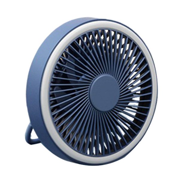 Matsuzay Ventilador portátil PP con de 360 grados, luz LED nocturna colgante, Motor sin escobillas, ventiladores de refrigeración Electrodomésticos Azul Matsuzay HA063717-03B
