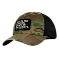 thumbnail image 3 of Combat Iron Dad In The Streets. Daddy In The Sheets. Men's Snapback Hat – Multicam & Black, Adjustable Fit, 3 of 3