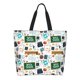 thumbnail image 1 of Balery Back To School A Bolsa Tote Estilo Estético con Cremalleras, Bolsa de Hombro, Bolsa de Compras Grande y Plegable, 1 of 8