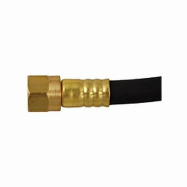 Marshall Excelsior Propane Hose MER413-72 1/4 Inch Inside Diameter High Pressure Hose; With Thermal Protection; 72 Inch Length; Thermoplastic And Brass