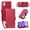 Red, variant on Shiny Diamond Wallet Case for Samsung Galaxy A05, PU Leather TPU Flip Cover with Shoulder Strap Wrist Strap Card Slots Cash Pocket Magnetic Clasp Kickstand Protective Folio Phone Case, Beige