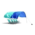 thumbnail image 1 of Shibumi Shade®, la mejor sombra de playa del mundo, el dosel de playa original impulsado por viento®, proporciona 150 pies cuadrados. Pie. de sombra, compacto y fácil de transportar, se instala en 3 m, 1 of 5