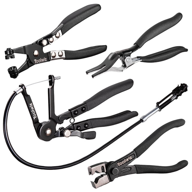 Pinzas para mangueras Toolwiz, 4 unidades, para automoción y fontanería