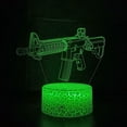 thumbnail image 2 of Carabinas M4 con luz nocturna LED 3D que cambian de color para niños, 2 of 2