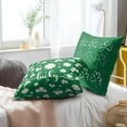 thumbnail image 6 of St. Patrick''s Day Pillowcovers Green Lucky Clover Throw Pillow Covers Lucky Shamrock Cushion Case for Sofa Home Decor Bedroom Living Room Outdoor 16x 16 Inches Set of 2 Spring Pillow Covers, 6 of 6