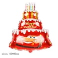 thumbnail image 3 of Pastel de tres capas de Disney Lightning McQueen, globo de aluminio de 18 pulgadas, diseño de cumpleaños infantil de Lightning McQueen Car, 3 of 5