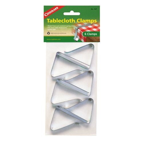 Coghlan's Table Cloth Clamps, 6 rust resistant spring steel clamps