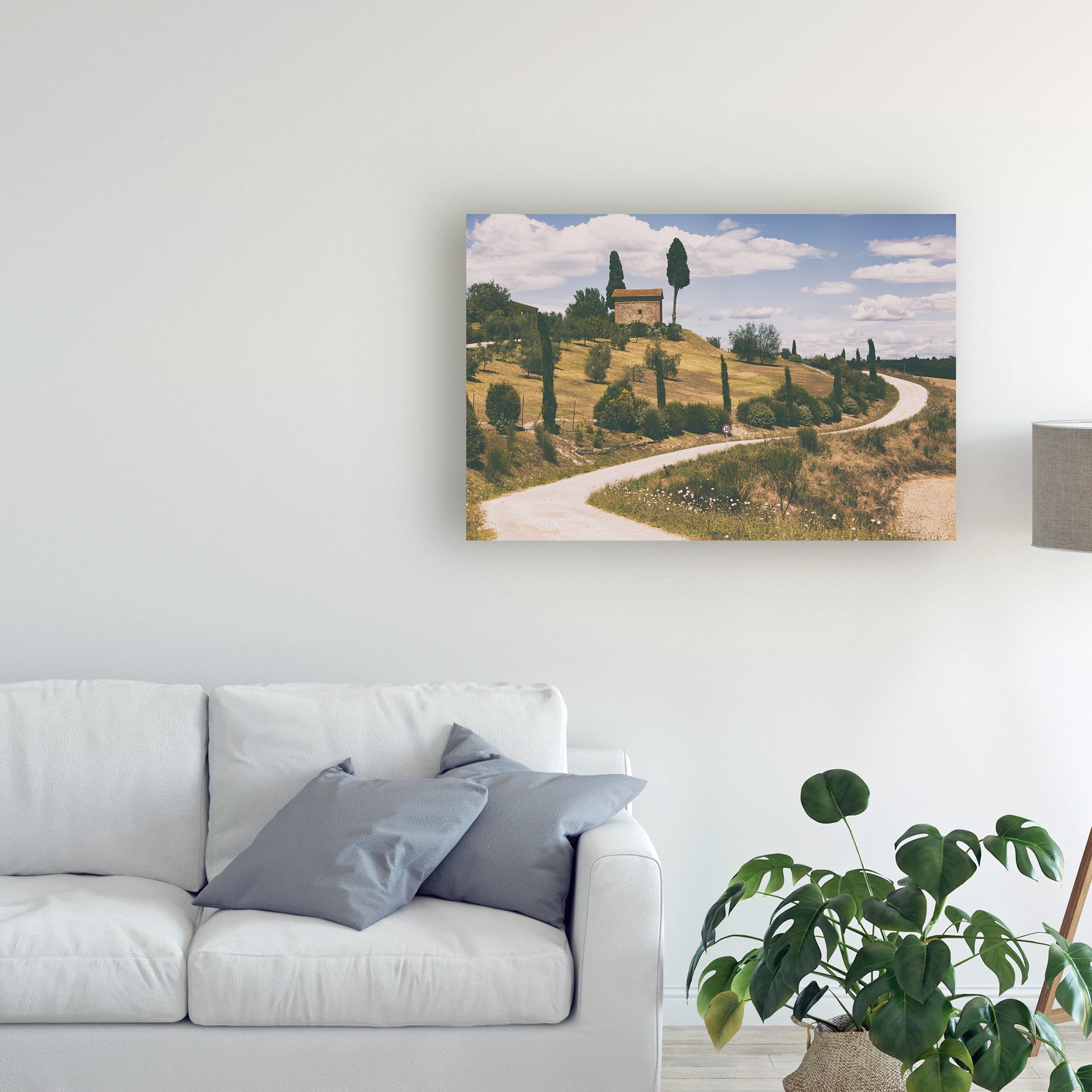 Strada Bianca I' Canvas Art by Aledanda