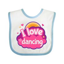 Inktastic I Love Dancing Dance Teacher Girls Baby Bib