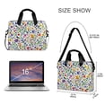 thumbnail image 3 of FORMRS 16" Laptop Bag Carrying Sleeve Case with Handle Travel Shoulder Briefcase, Green Wildflower Pattern, 3 of 8
