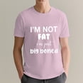 thumbnail image 4 of OdeJous Not Fat Overweight Just Big Boned Funny Thicc Thick PlusSize T-Shirt, Pink XXX-Large, 4 of 5