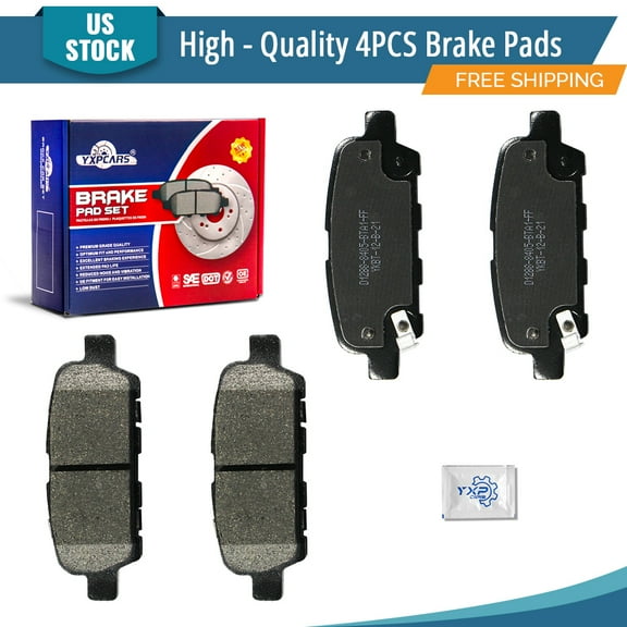 YXPCARS Rear Ceramic Brake Pads (P-1288), Brake Pads Set for Nissan Rogue Altima Sentra Infiniti G37 G35