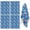 Geometric Flower and, variant on 4 Pcs Geometric Flower and Dot Blue Pattern Funny Kitchen Towels, Microfiber Dish Towels, Kitchen Tea Towels Set 18" X 26"