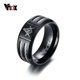 thumbnail image 1 of Vnox-anillo masónico Vintage de 9mm para hombre, joyería de acero inoxidable negro con alambre, regalo para hermano, 1 of 3