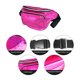 thumbnail image 3 of Riñonera holográfica para mujer y hombre, riñonera brillante de PVC resistente al agua, riñonera láser con cinturón ajustable para viajes, fiestas, festivales, carreras y senderismo, 3 of 4