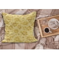 thumbnail image 2 of Hawaiian Fluffy Throw Pillow Cushion Cover, Hibiscus Flowers Pattern Grunge Tropical Beach Theme in Hawaii Nature Picture, Decorative Square Accent Pillow Case, 36" x 36", Yellow White, by Ambesonne, 2 of 5
