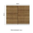 thumbnail image 2 of Alacena Madesa Glamy 80 cm 2 Puertas Marrón, 2 of 8