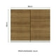 thumbnail image 2 of Alacena Madesa Glamy 80 cm 2 Puertas Marrón, 2 of 8