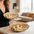 thumbnail image 4 of Vwrxbz Fruit Bowl Patterned Fruit Bowl Light Luxury Styllates Snack Dish Food Grade Display Bowl for Coffee Table, 4 of 9