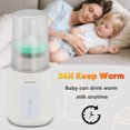 thumbnail image 3 of 1pc Bottle Warmer, 8-in-1 Fast Baby Milk Warmer with Timer for Breastmilk or Formula, Accurate Temperature Control, Heat Baby Food Jars Function, 3 of 13