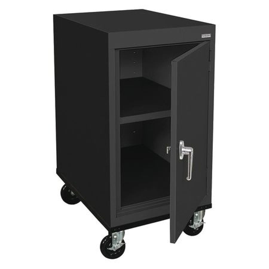 Black Sandusky Lee TA11182430-09 Transport Series Work Height Storage Cabinet 