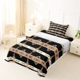 thumbnail image 5 of jejeloiu Ethnic Aztec Print Twin Sheets,Retro Boho Style Bedding For Boys,Black Brown,3pcs,1 Fitted Sheet and 1 Pillowcase, 5 of 6