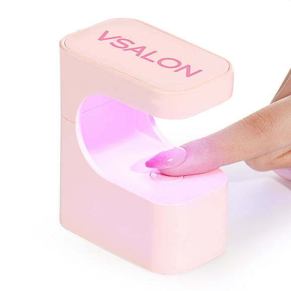 VSALON Mini UV Light for Gel Nails, Flash Curing Light UV Nail Lamp, Quick-Dry With 2 Timers LED Light For Gel Nails and Fast Extension, Portable USB Nail Curing Light DIY Manicure Art Gift For Women