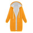 thumbnail image 5 of Akafmk Zip Up Hoodies for Women Plus Sweatshirts,Women Long Sweatshirts,Solid Color Jacket Thickening and Fleece Zipper Long Sleeve Pocket Hooded Long Sweater Comfy Cardigan Workout Jacket, 5 of 5