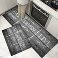 thumbnail image 2 of Kitchen Rugs and Mats Eat Laugh Live Rug for Kitchen Retro Waterproof Kitchen Mats Non-Slip Washable Kitchen Floor Mats for Dinner Room Entryway Sink Laundry Living Room Front Door, 2 of 5