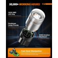 thumbnail image 4 of Bombilla LED SEALIGHT 194 Azul 6000K T10 W5W 12V Paquete de 6, 4 of 7