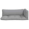 thumbnail image 2 of vidaXL Pallet Cushions 3 pcs Grey Fabric, 2 of 5