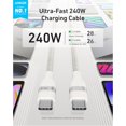 thumbnail image 2 of Cable USB C Anker Nano, 240 W, 1,8 m, carga rápida para iPhone MacBook, 2 of 6