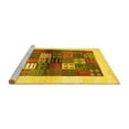 thumbnail image 2 of Ahgly Company Machine Washable Indoor Rectangle Abstract Yellow Contemporary Area Rugs, 5' x 8', 2 of 4