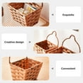 thumbnail image 2 of HAMPPLIES 1Set Wall Mounted Storage Woven Basket for Bathroom Wall Storage, 2 of 8